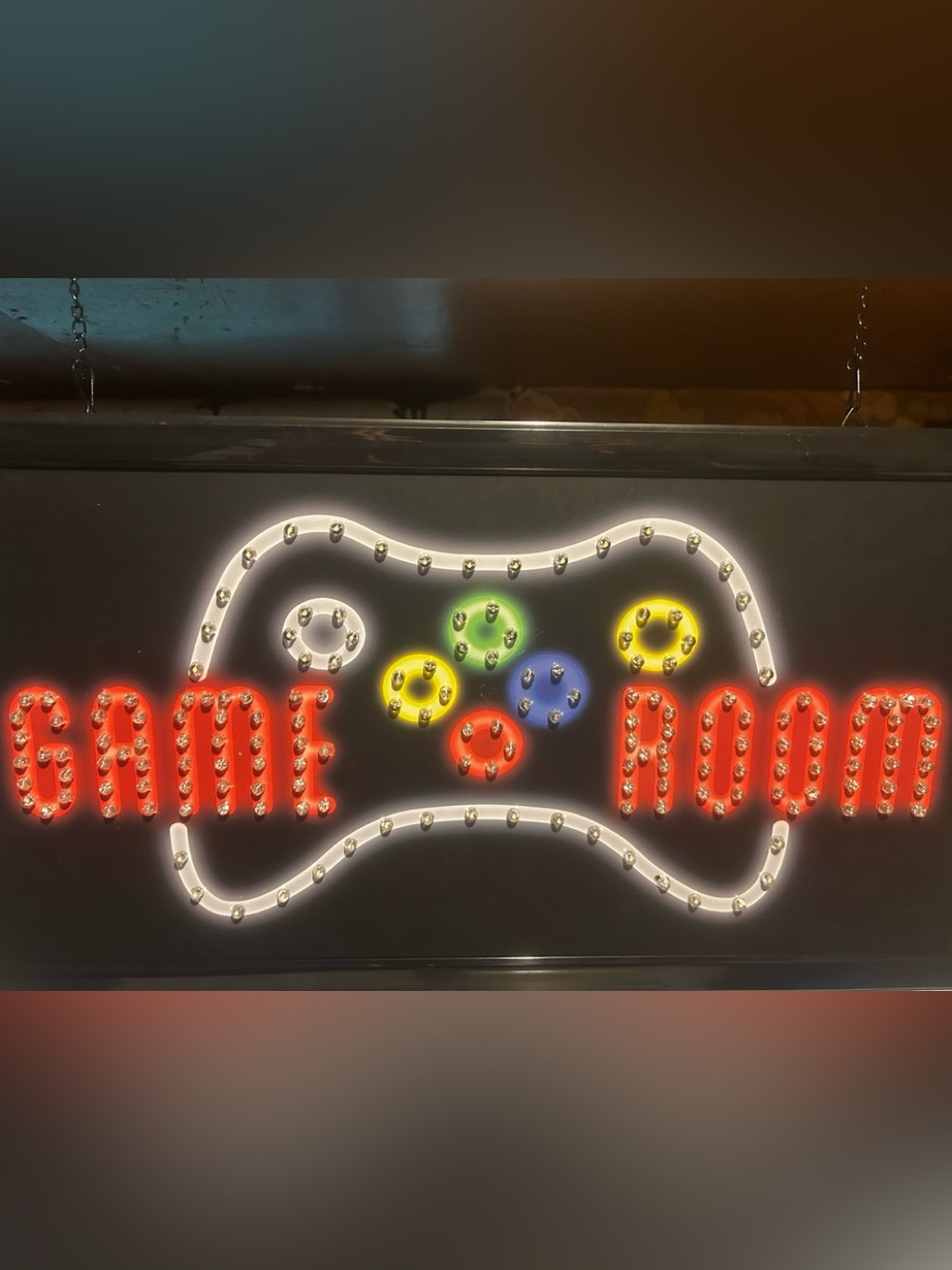 LED Game Room Sign - Multicolor Arcade Wall Light